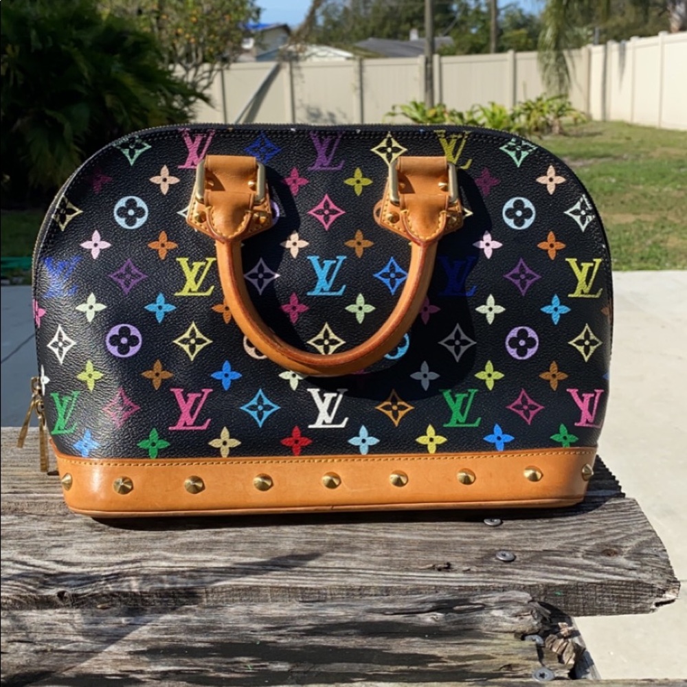 2004 vintage murakami x LV alma black